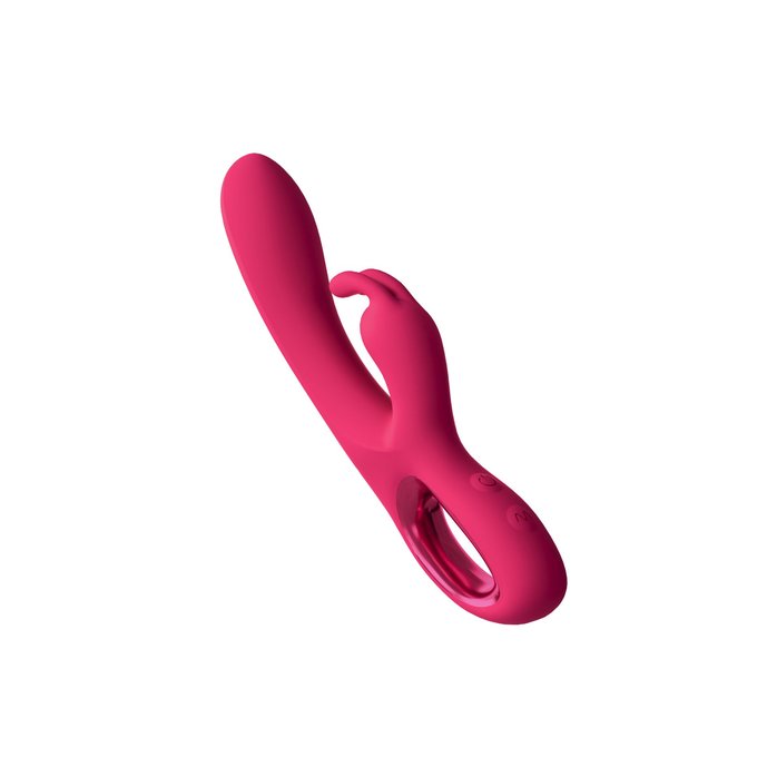 Малиновый вибратор-кролик Chill - 21 см - Deep Vibes. Фотография 4.