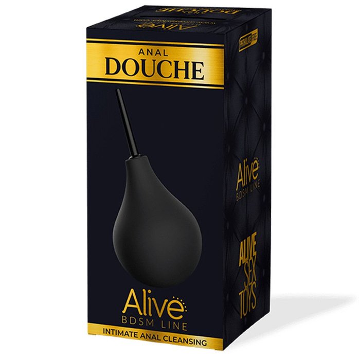 Черный анальный душ Anal Douche S - Alive. Фотография 2.