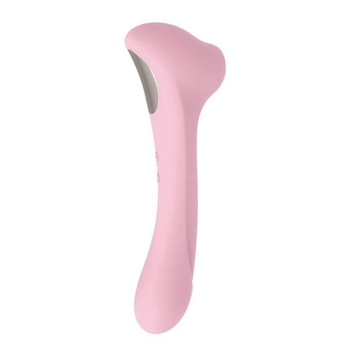 Нежно-розовый двусторонний стимулятор Daisy Massager - 20,2 см - Femintimate. Фотография 2.