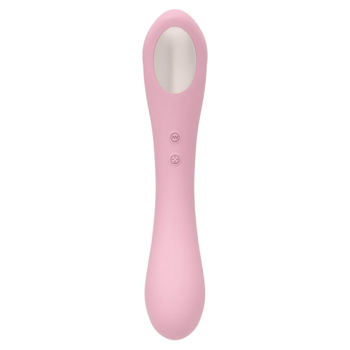 Нежно-розовый двусторонний стимулятор Daisy Massager - 20,2 см - Femintimate. Фотография 4.