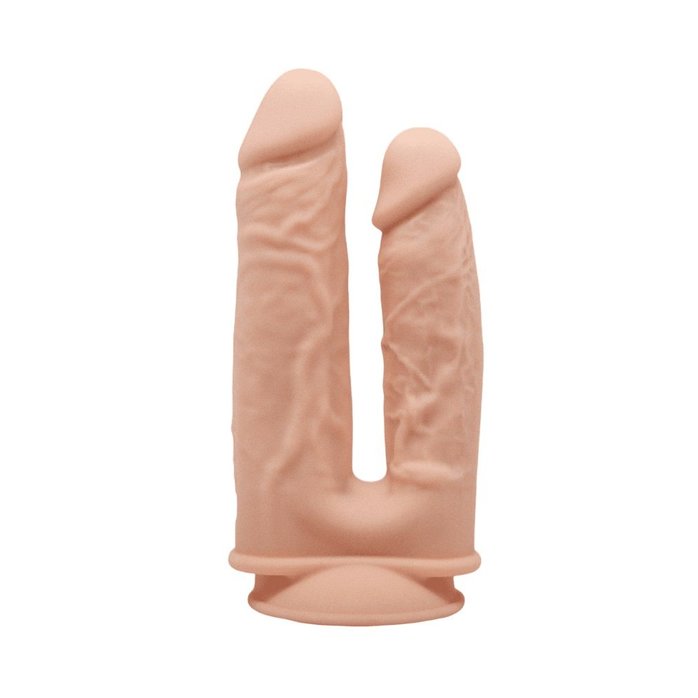 Телесный анально-вагинальный фаллоимитатор Ricooo - Wooomy
