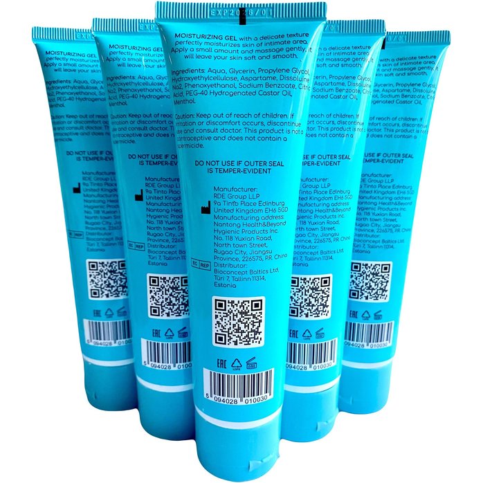 Набор из 5 пролонгирующих лубрикантов на водной основе Egzo Go (по 100 мл.). Фотография 2.