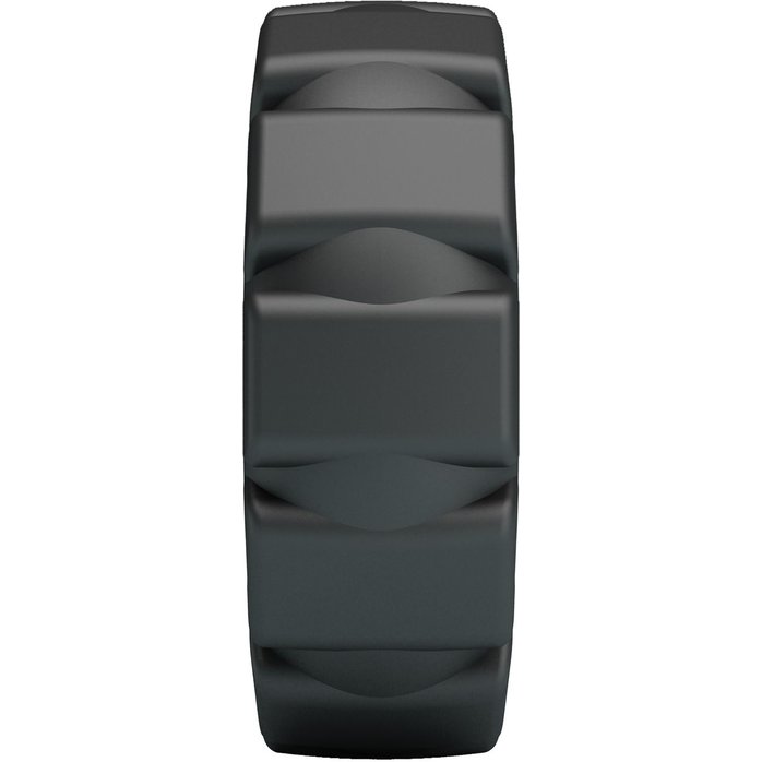 Черное фигурное силиконовое эрекционное кольцо Laiden - Crazy Bull. Фотография 5.