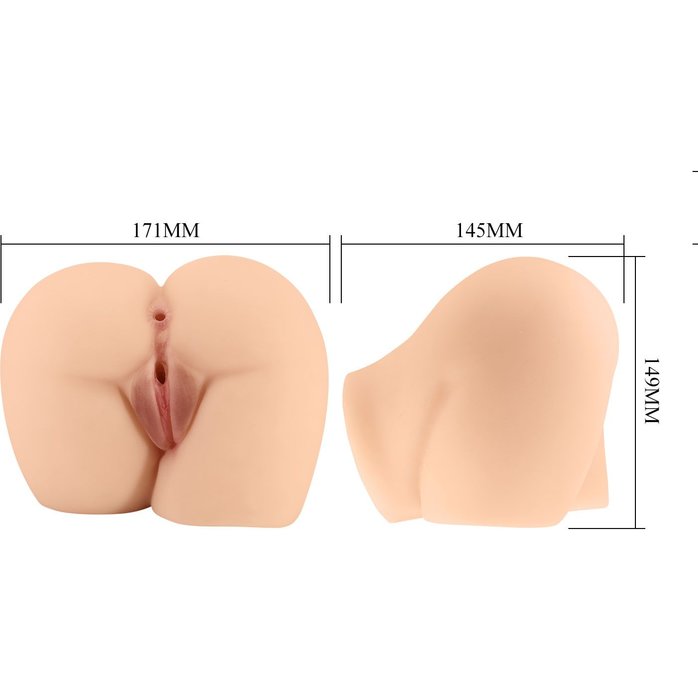 Телесный мастурбатор-полуторс Rolonda - Crazy Bull. Фотография 10.