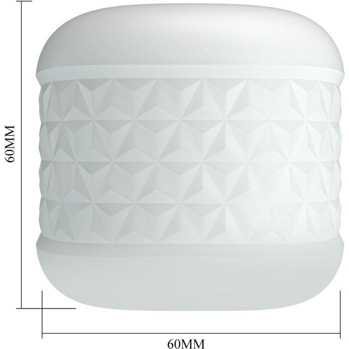 Белый сквозной мастурбатор Crystle. Фотография 7.