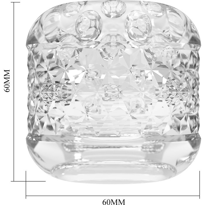 Прозрачный сквозной мастурбатор Cole - Pretty Love. Фотография 7.