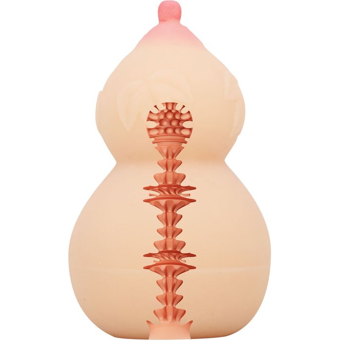 Телесный мастурбатор с соском Calabash - Crazy Bull. Фотография 7.