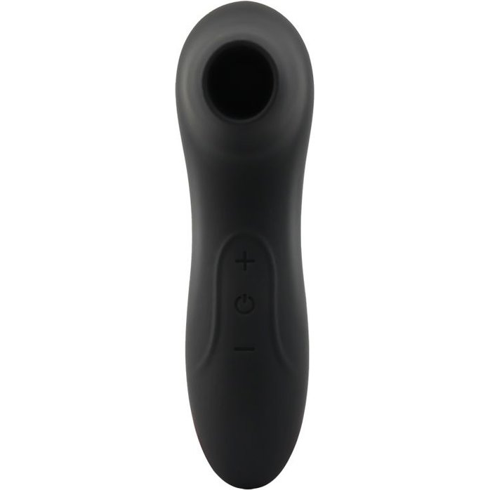 Черный вакуумный стимулятор клитора Curvy. Фотография 2.