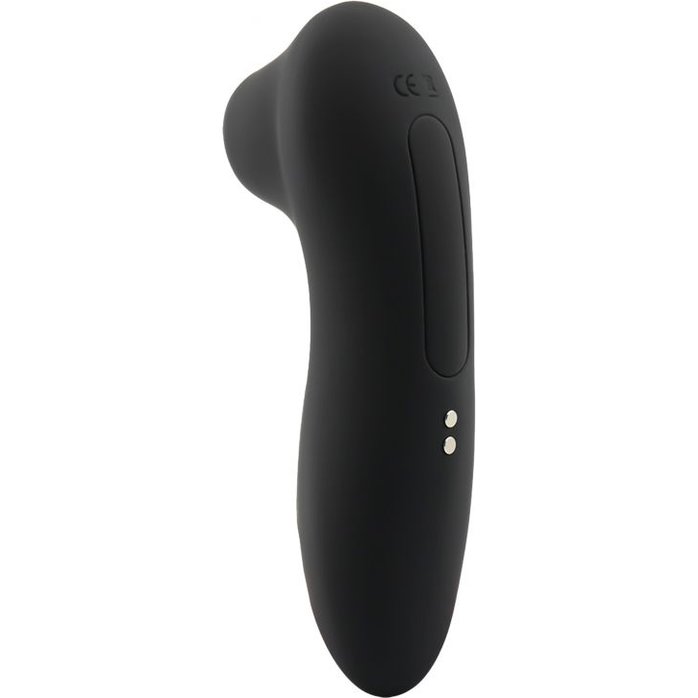 Черный вакуумный стимулятор клитора Curvy. Фотография 3.