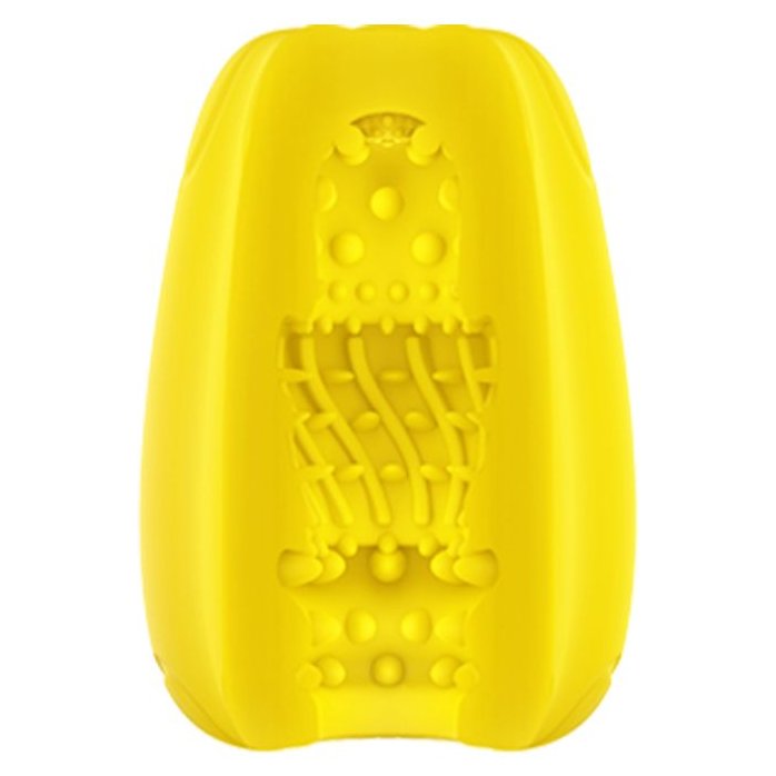 Желтый мастурбатор-яйцо Bisedze. Фотография 2.