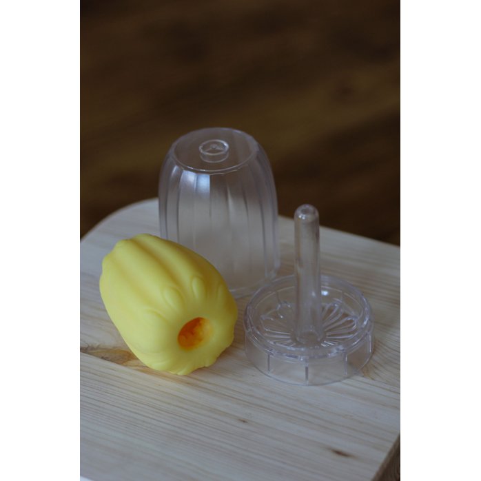 Желтый мастурбатор-яйцо Bisedze. Фотография 5.