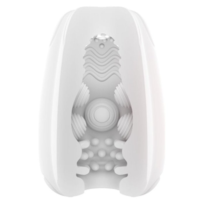 Белый мастурбатор-яйцо Bisedze. Фотография 2.