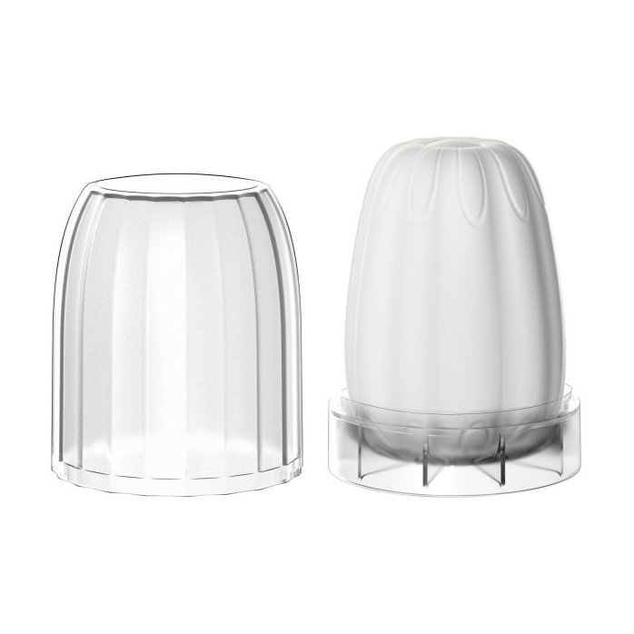 Белый мастурбатор-яйцо Bisedze. Фотография 4.