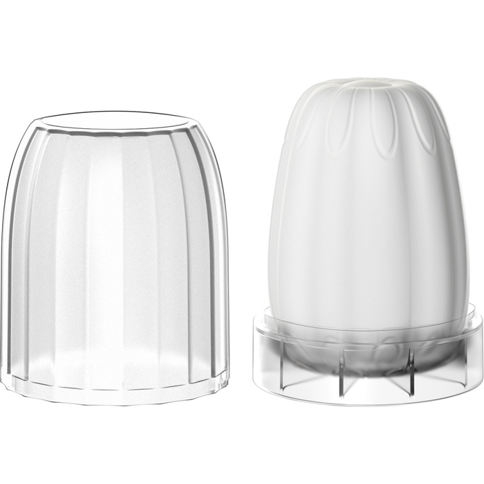 Белый мастурбатор-яйцо Bisedze. Фотография 6.