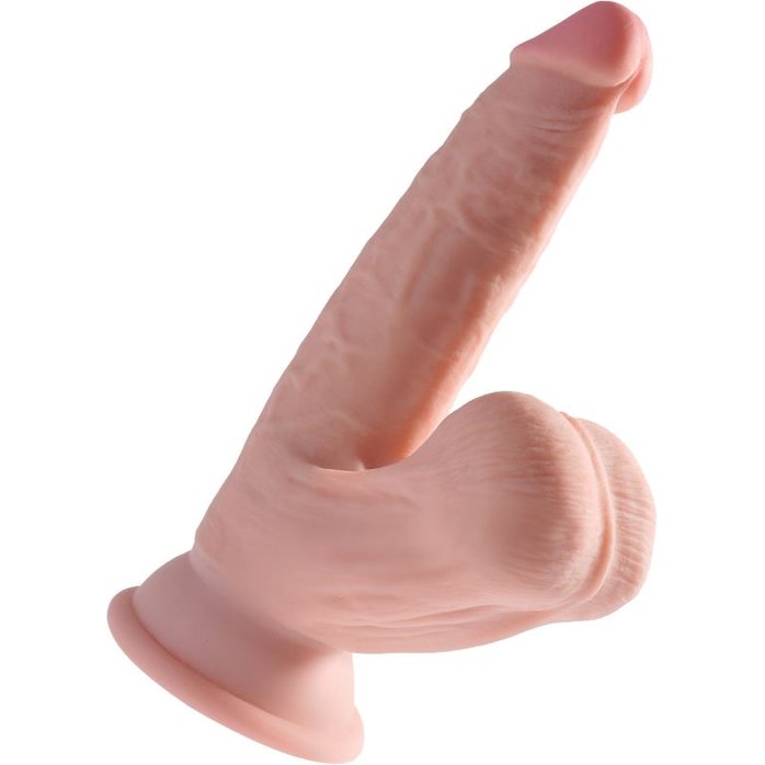 Телесный реалистичный фаллоимитатор Horney Prince - 18,5 см. Фотография 4.