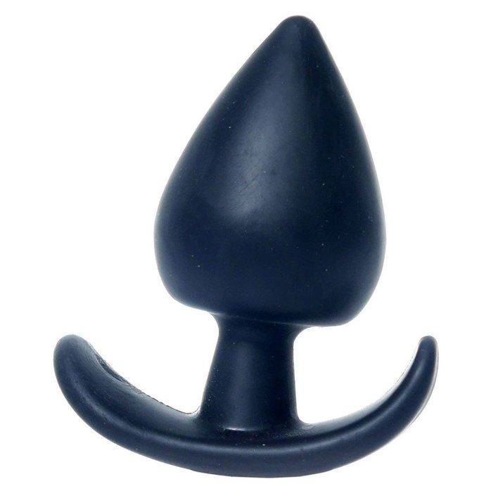 Черная анальная втулка Bubble - 8,5 см