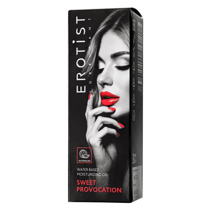 Съедобный гель Erotist Sweet Provocation Watermelon - 30 мл. Фотография 6.