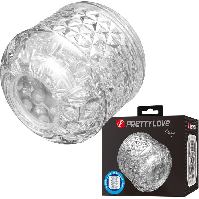Прозрачный мастурбатор Cory - Pretty Love. Фотография 4.