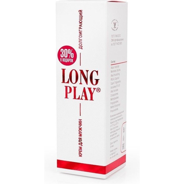 Пролонгирующий крем для мужчин Long Play - 20 гр - Пролонгаторы. Фотография 3.