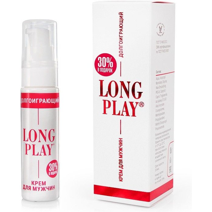 Пролонгирующий крем для мужчин Long Play - 20 гр - Пролонгаторы