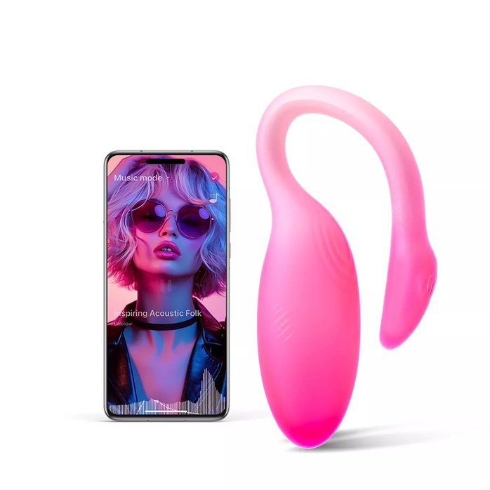 Розовый вибратор Magic Motion Flamingo Max. Фотография 6.