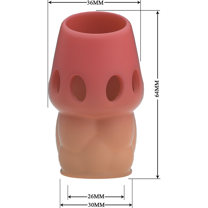 Реалистичная насадка на пенис Oscar - Pretty Love. Фотография 4.