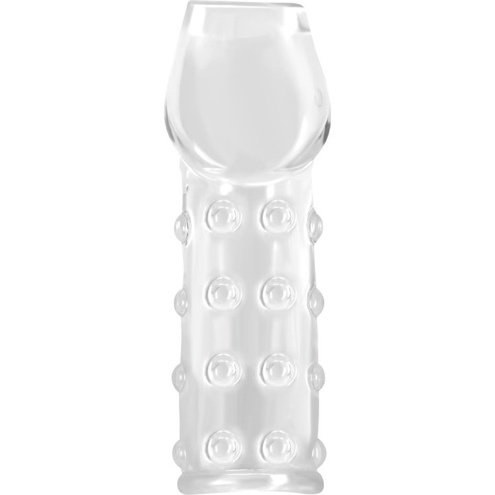 Прозрачная открытая насадка на пенис с бугорками - 19,8 см - Pretty Love. Фотография 4.