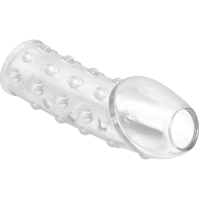Прозрачная открытая насадка на пенис с бугорками - 19,8 см - Pretty Love. Фотография 6.