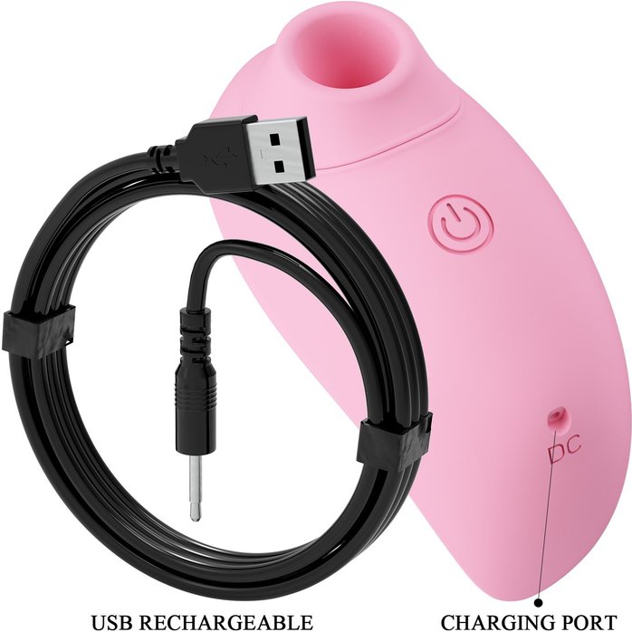 Розовый стимулятор клитора Inhale Bird. Фотография 10.