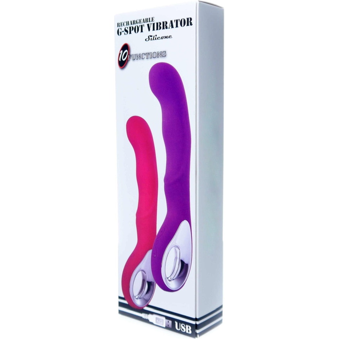 Розовый вибратор для массажа точки G - 20 см. Фотография 11.