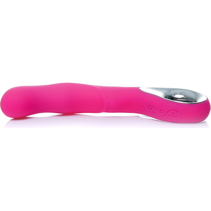 Розовый вибратор для массажа точки G - 20 см. Фотография 5.