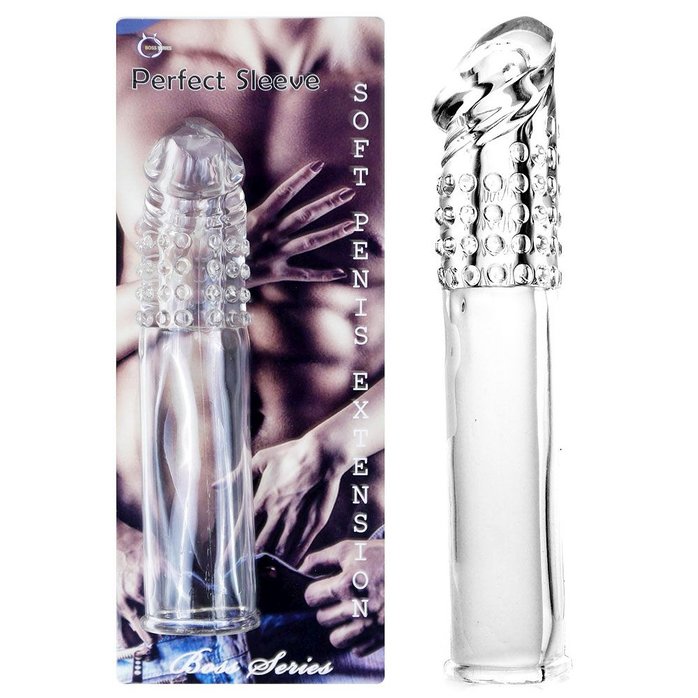 Прозрачная насадка-удлинитель Perfect Sleeve - 19 см. Фотография 2.