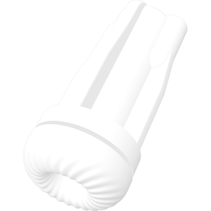 Белый мастурбатор с вибрацией в колбе Fuzone. Фотография 11.