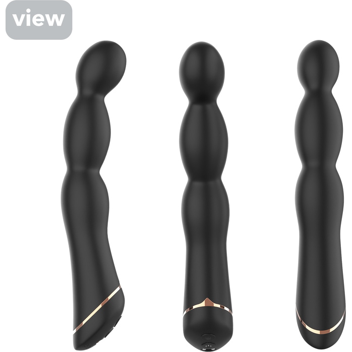 Черный вибратор для G-точки Laband - 21 см. Фотография 5.