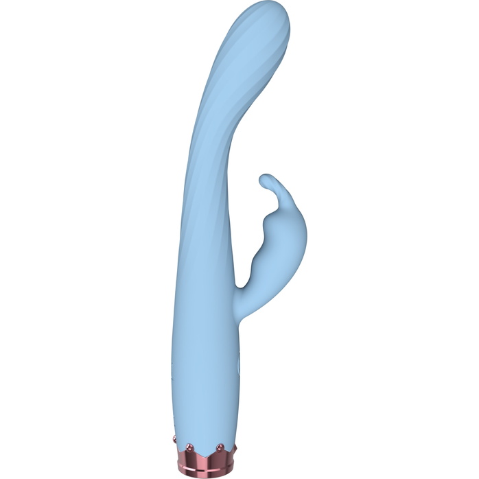 Голубой вибратор-кролик - 17,8 см. Фотография 3.