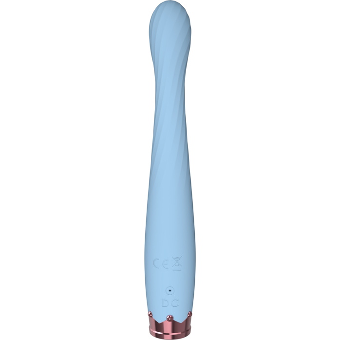 Голубой вибратор-кролик - 17,8 см. Фотография 5.