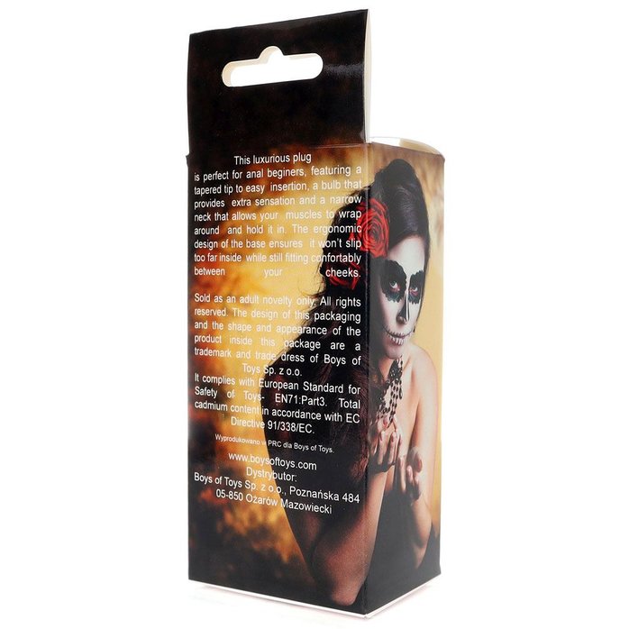 Черная анальная втулка Curved - 7,5 см. Фотография 3.