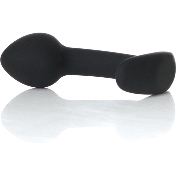 Черная анальная втулка Curved - 7,5 см. Фотография 5.