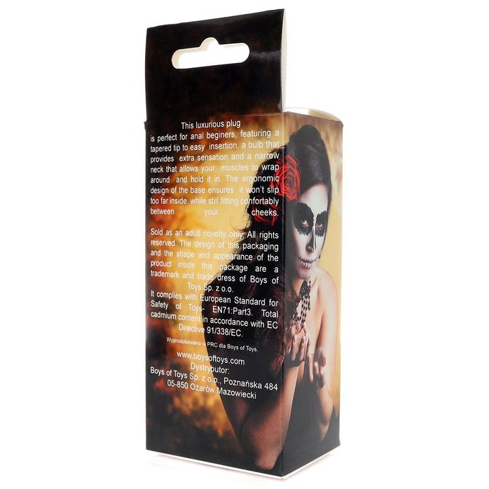 Черная анальная втулка Curved - 9 см. Фотография 3.