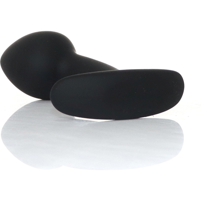 Черная анальная втулка Curved - 9 см. Фотография 6.