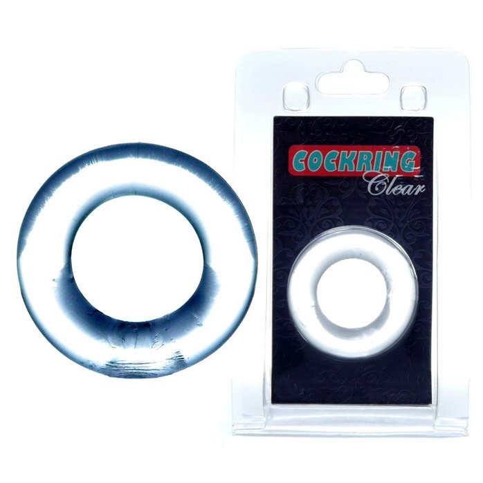 Прозрачное эрекционное кольцо без рельефа. Фотография 2.