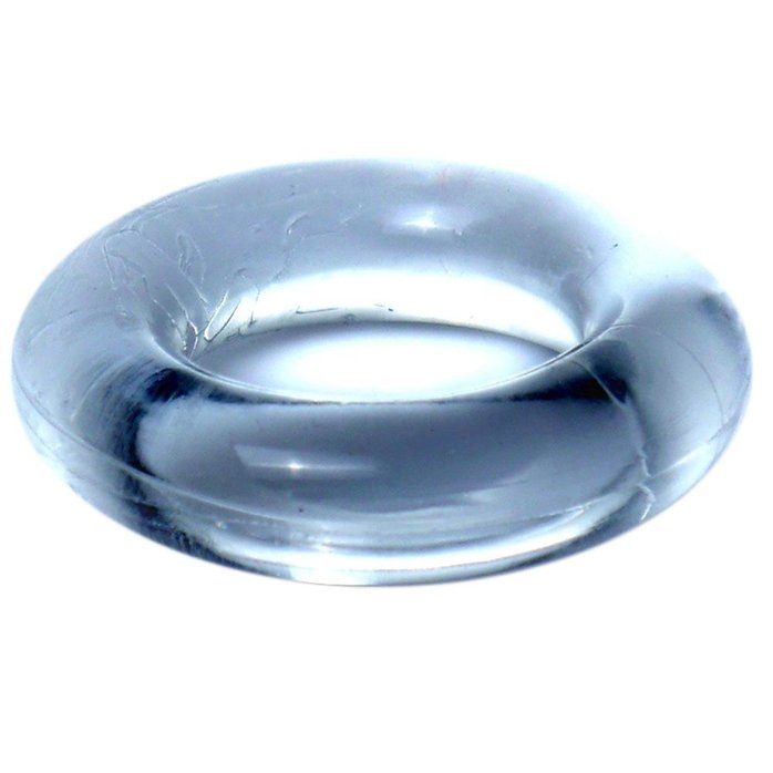 Прозрачное эрекционное кольцо без рельефа