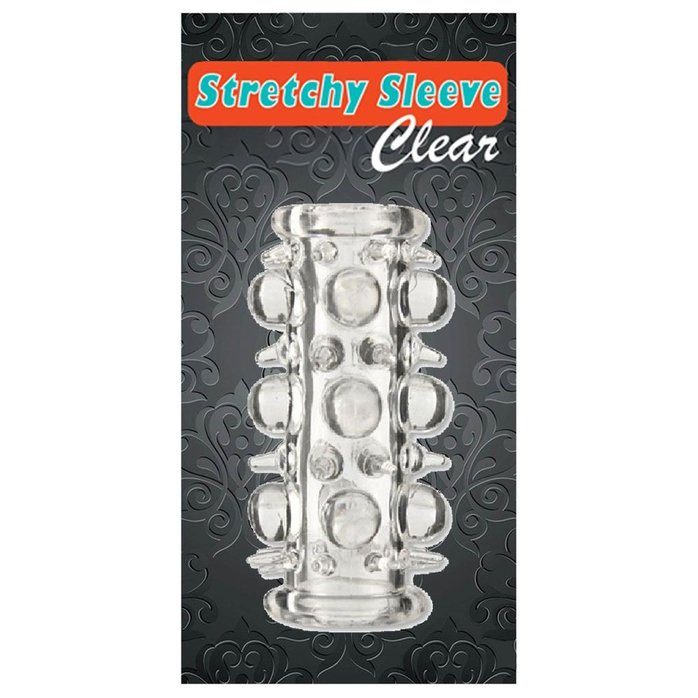 Прозрачная насадка на пенис с шипами и шишечками. Фотография 2.