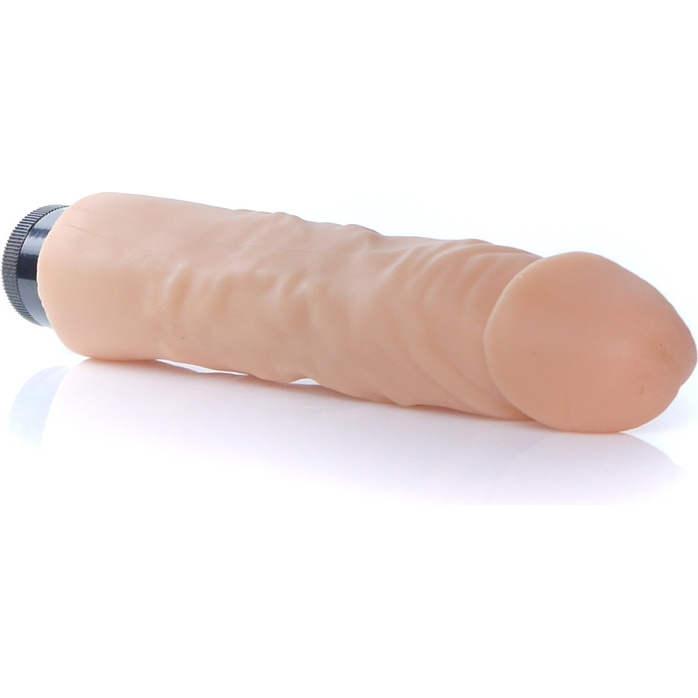 Телесный вибратор Real Skin - 23 см. Фотография 5.