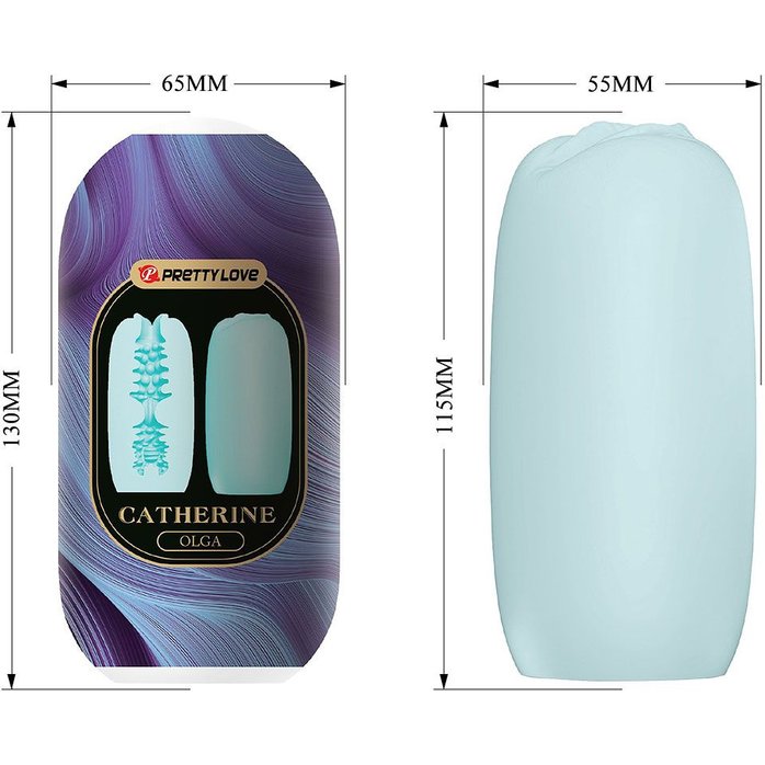 Голубой мастурбатор-вагина Olga - Pretty Love. Фотография 3.