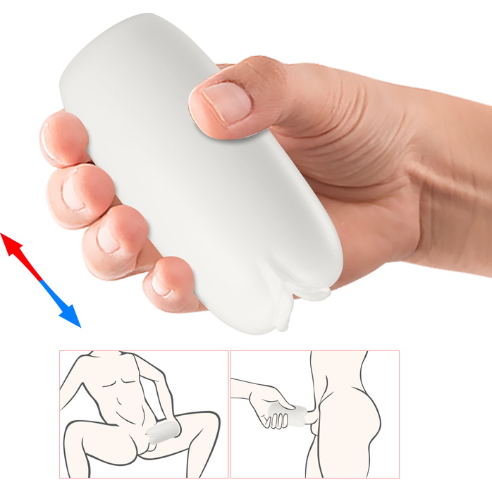 Белый мастурбатор-вагина Olga - Pretty Love. Фотография 6.