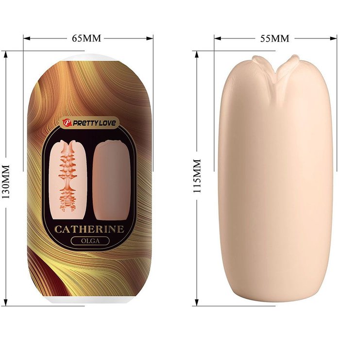 Телесный мастурбатор-вагина Olga - Pretty Love. Фотография 3.