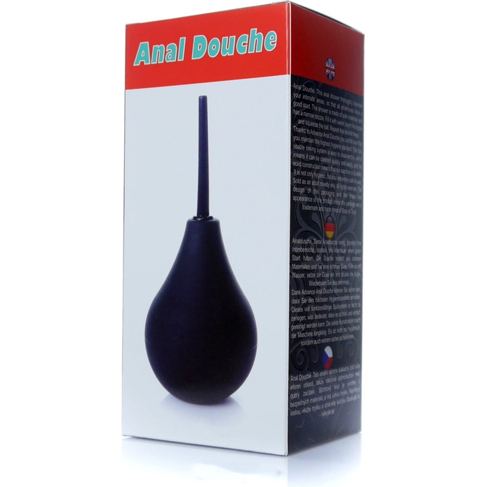 Черный интимный душ-спринцовка. Фотография 4.