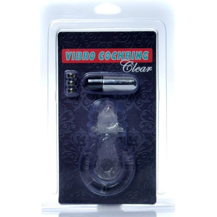 Прозрачное эрекционное виброкольцо с дельфином. Фотография 3.