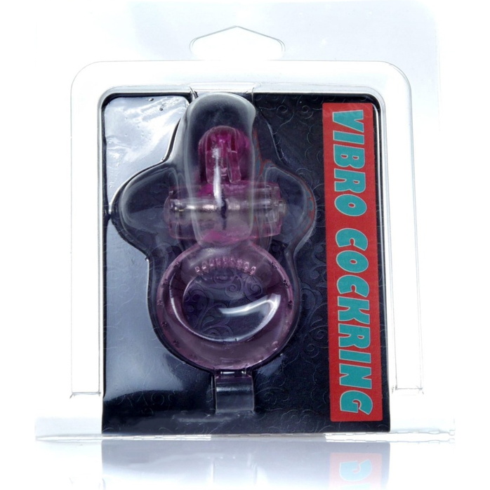 Розовое эрекционное виброкольцо с клиторальным зайчиком. Фотография 7.